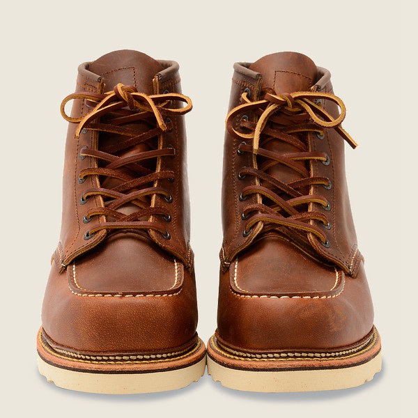 Heritage Støvler Herre - Red Wing Classic Moc - 6-Inchr Rough & Tough Læder - Brune - HNRTQS-056